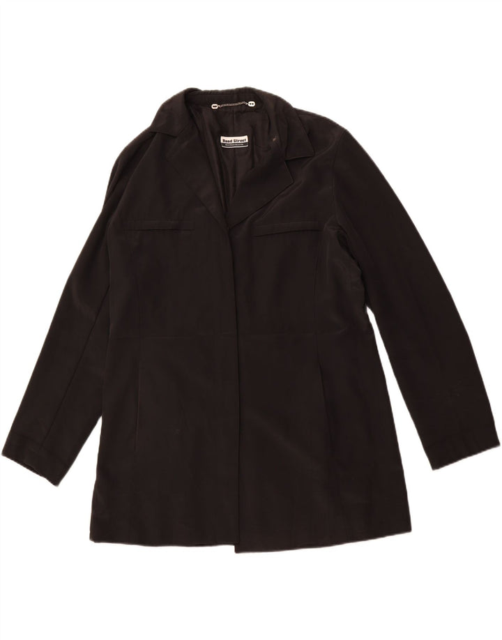 BOND STREET Veste Blazer Longue Femme IT 48 XL Noir Polyester