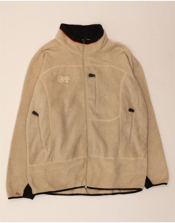 Fila Veste polaire homme UK 40 Large Beige Polyester