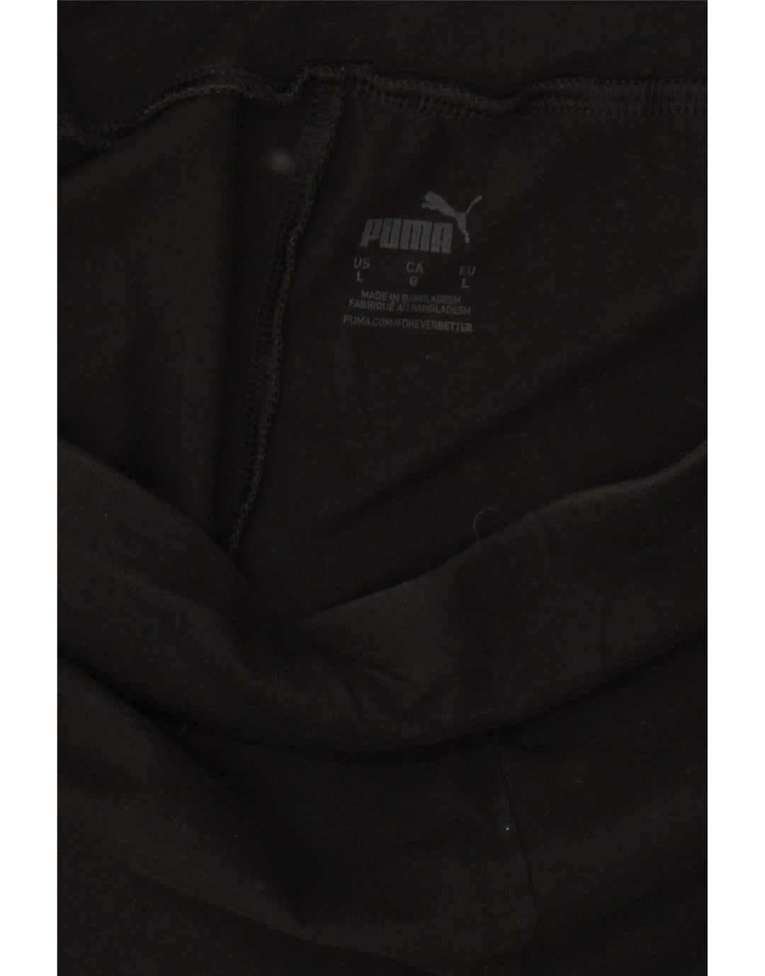 PUMA Womens Graphic Leggings UK 16 Large  Black Cotton Vintage Puma and Second-Hand Puma from Messina Hembry 