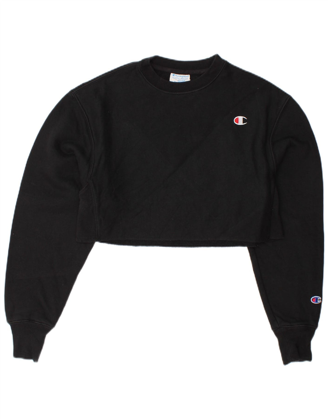 CHAMPION Sweat-shirt oversize Reverse Weave pour femme UK 6 XS Noir
