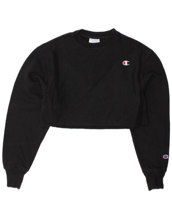 CHAMPION Sweat-shirt oversize Reverse Weave pour femme UK 6 XS Noir