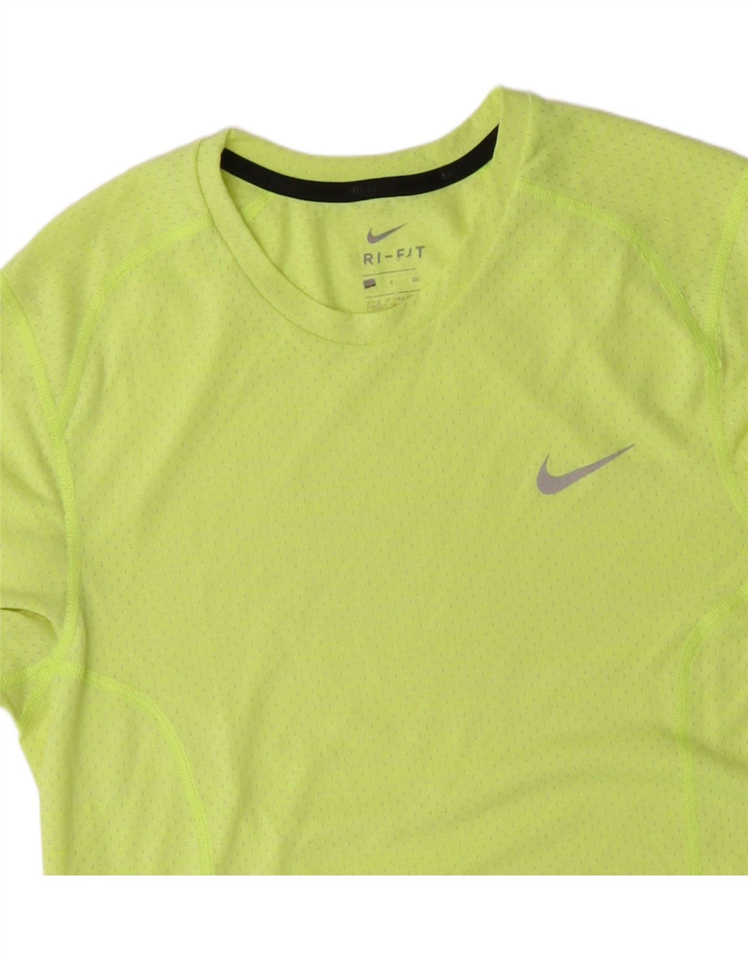 Nike Hommes Dri Fit T-Shirt Haut Petit Jaune
