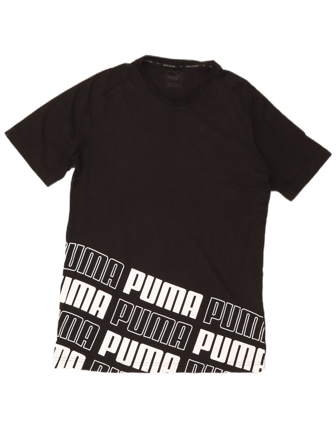 Puma T-shirt graphique pour hommes, grand, noir, coton