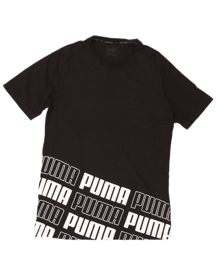 Puma T-shirt graphique pour hommes, grand, noir, coton