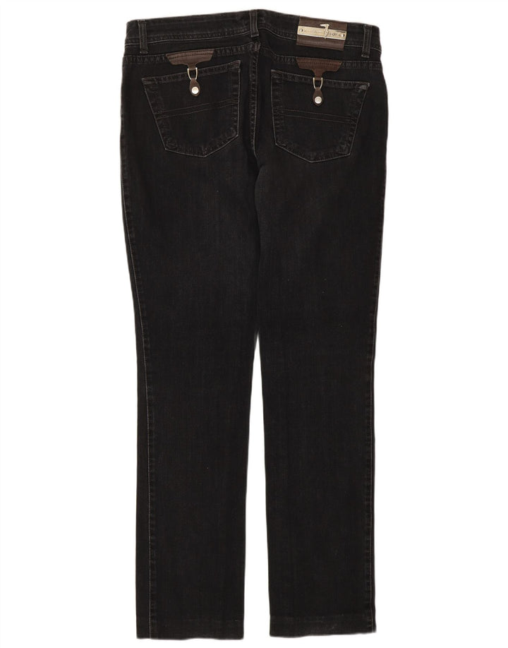 TRUSSARDI Jean Droit Femme W30 L32 Noir Coton