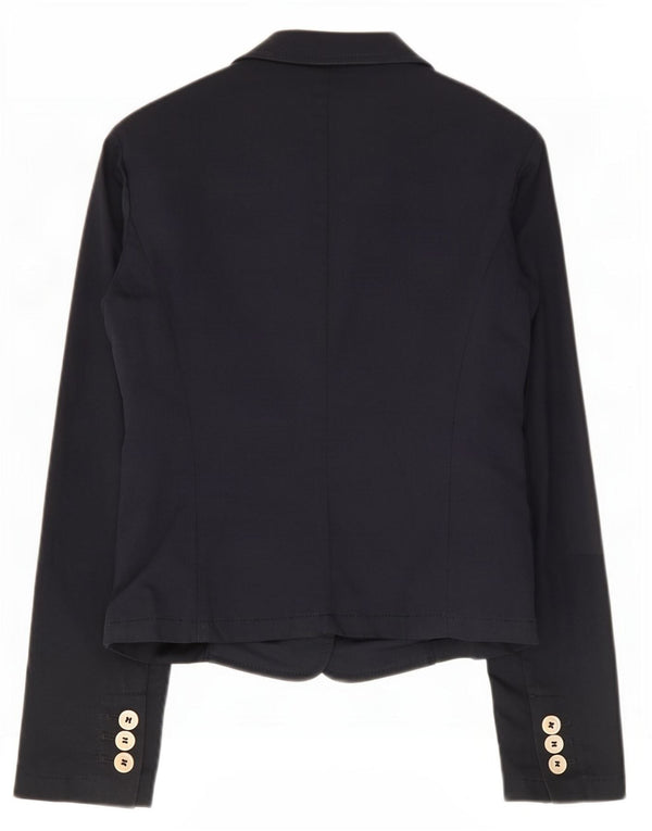 Red Valentino Veste Blazer 3 Boutons Femme IT 42 Coton Bleu Marine Moyen