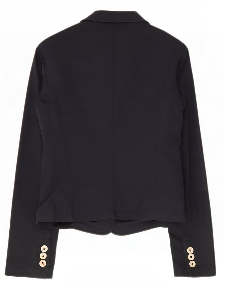 Red Valentino Veste Blazer 3 Boutons Femme IT 42 Coton Bleu Marine Moyen