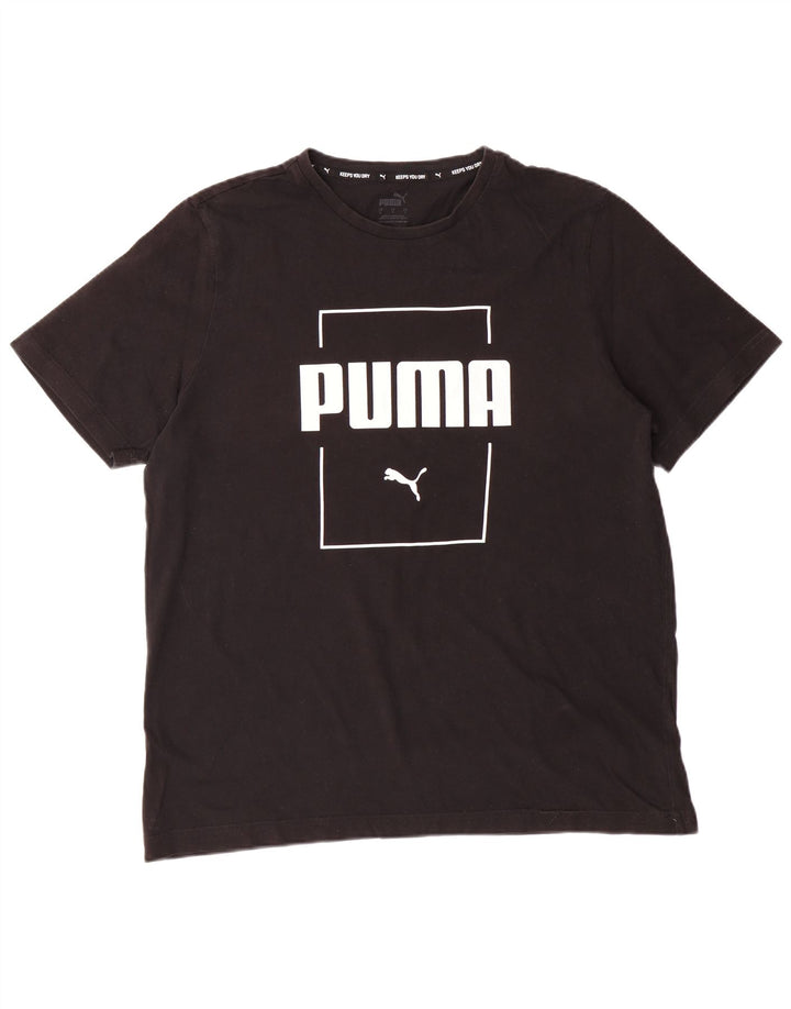 PUMA T-shirt graphique pour hommes, grand, noir