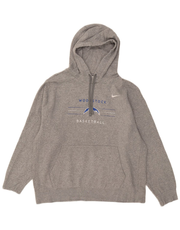 Nike Mens Woodstock Graphic Sweat à capuche XL Gris Moucheté Coton