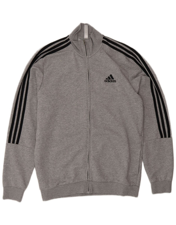 Adidas Veste de survêtement pour homme UK 42/44 Grand coton moucheté gris