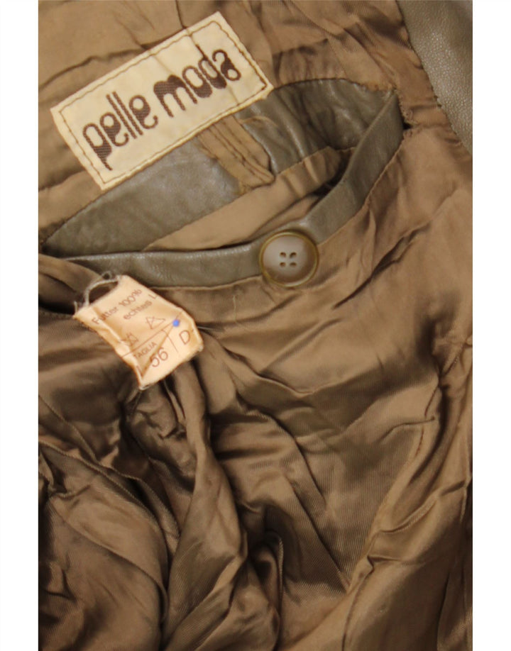 VINTAGE Veste en cuir homme IT 56 3XL Cuir marron