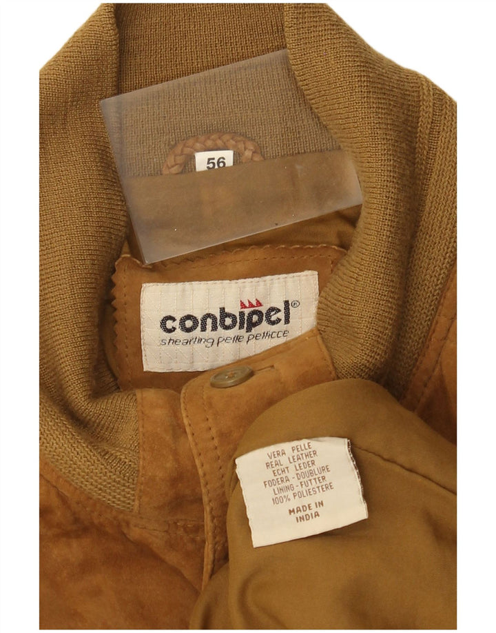 Conbipel Blouson Bomber En Daim Homme IT 56 2XL Cuir Beige