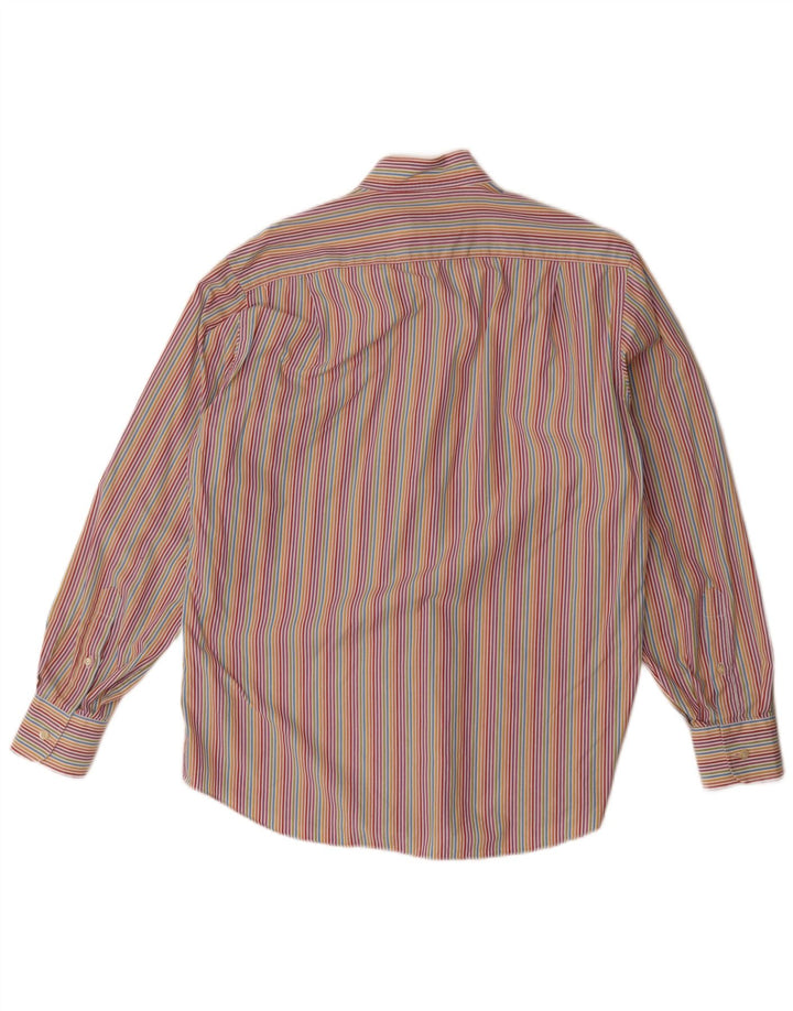 Pierre Cardin Chemise Homme Taille 151/2 39 Medium Multicolore Pinstripe