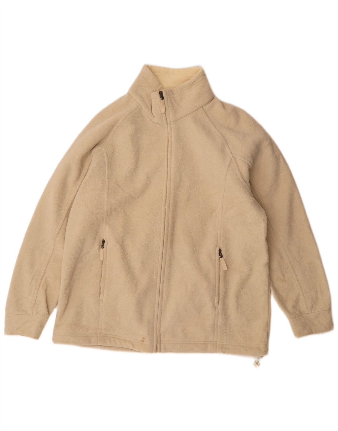 Marks & Spencer Veste polaire pour femme UK 14 Large Beige Polyester
