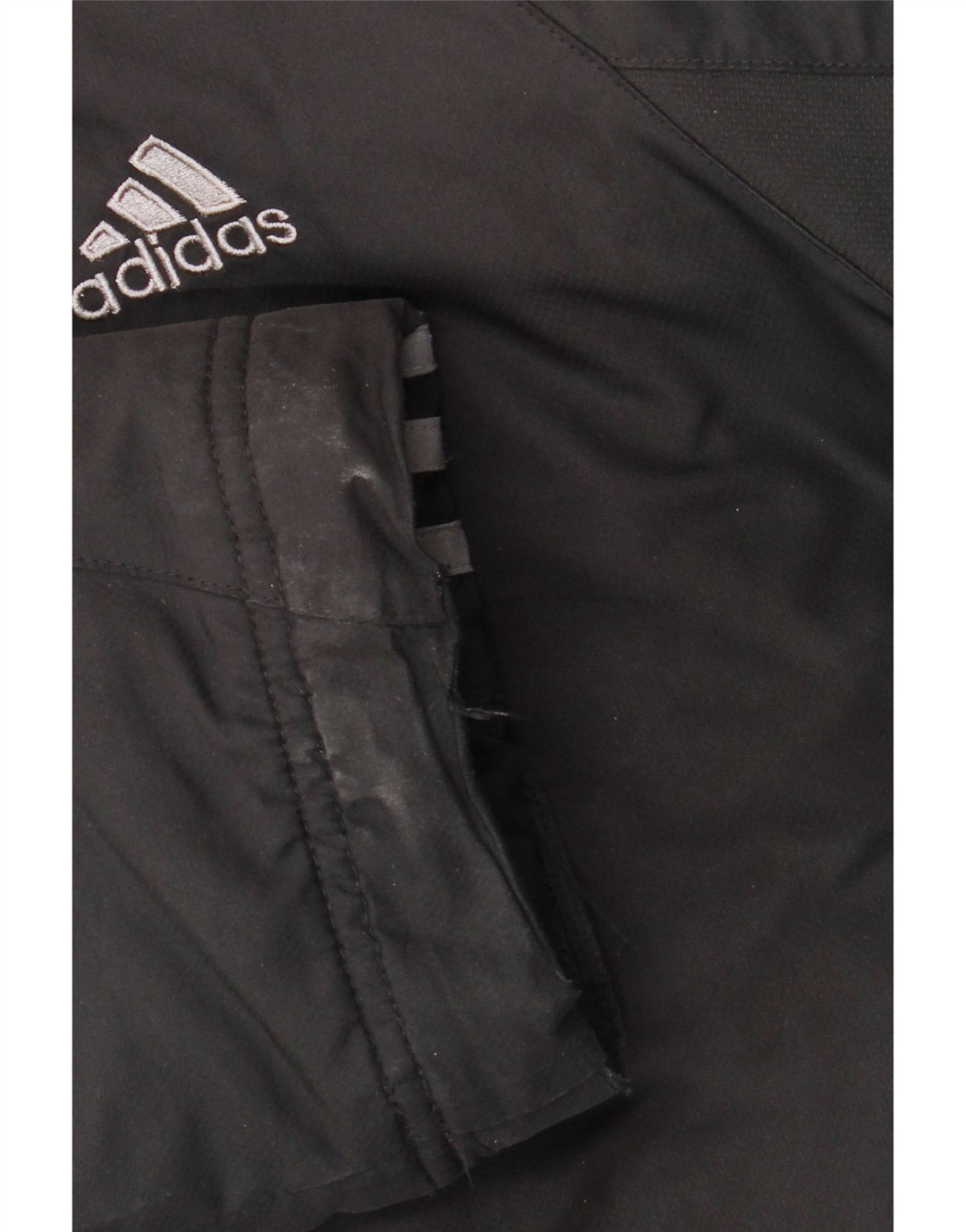 ADIDAS Veste coupe-vent pour hommes UK 40 Large Noir Polyester