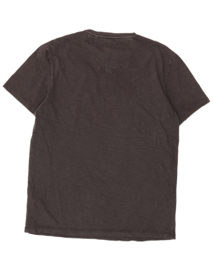 Fat Face T-Shirt Graphique Homme Noir Moyen Coton