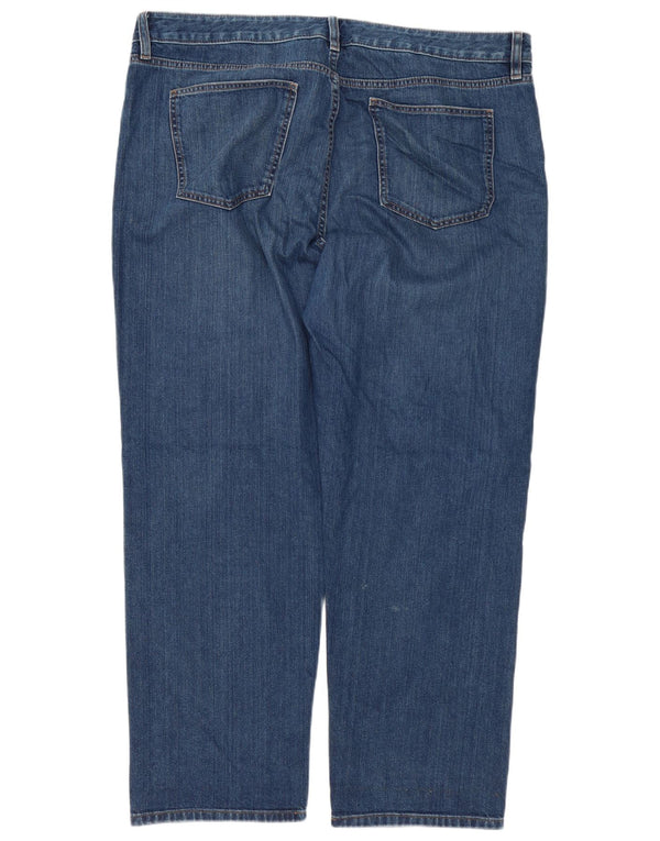 Marks & Spencer Jean boyfriend fuselé pour femme UK 20 2XL W40 L31 Bleu marine