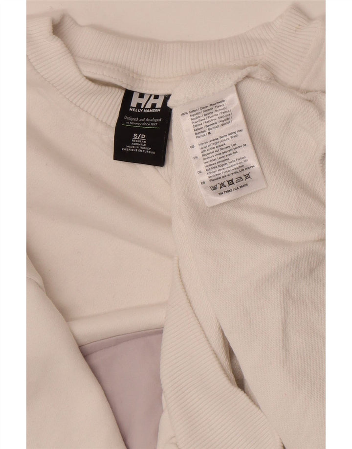 Helly Hansen Sweat-shirt graphique pour homme en coton color block Blanc Taille S