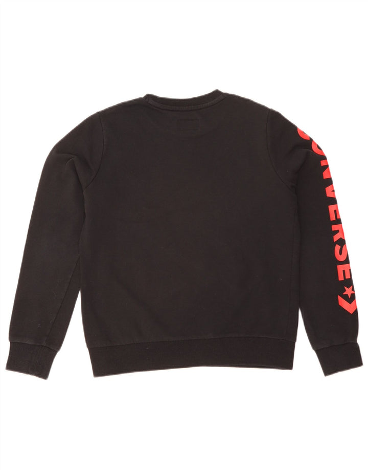 Converse Sweat-shirt graphique pour femme UK 8 Small Noir