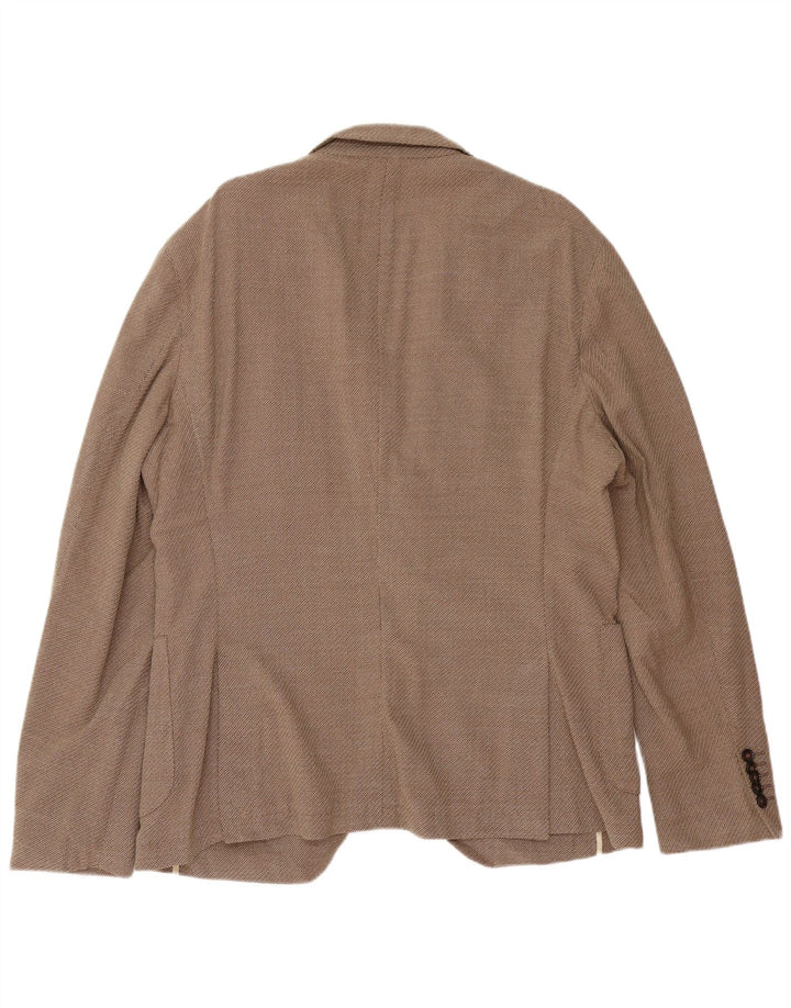 Hugo Boss Veste blazer coupe slim à 2 boutons pour homme EU 56 3XL Marron laine vierge