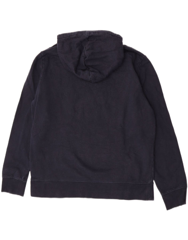 Marks & Spencer Womens Hoodie Jumper UK 18 XL Navy Blue Cotton