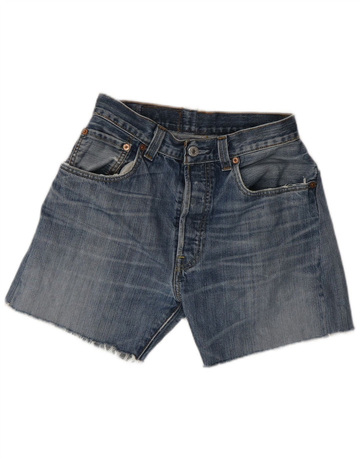 Levi's Short en Jean 501 Femme W32 Large Bleu Coton