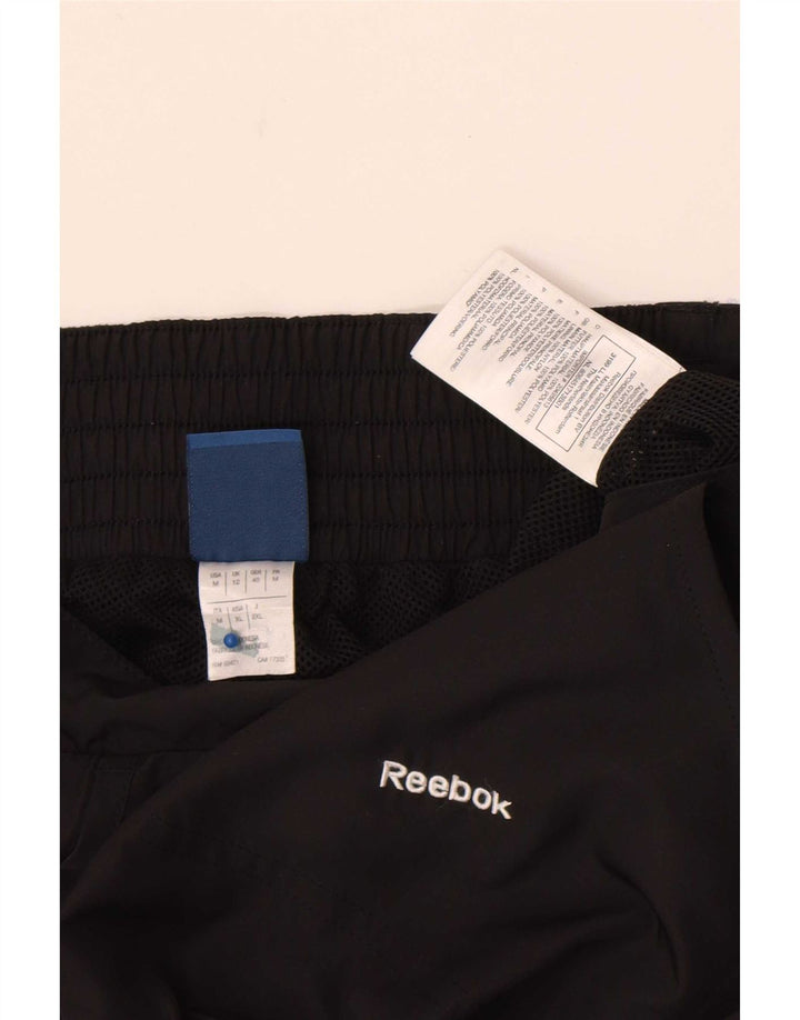 Reebok Pantalon De Survêtement Femme UK 12 Medium Noir Polyester