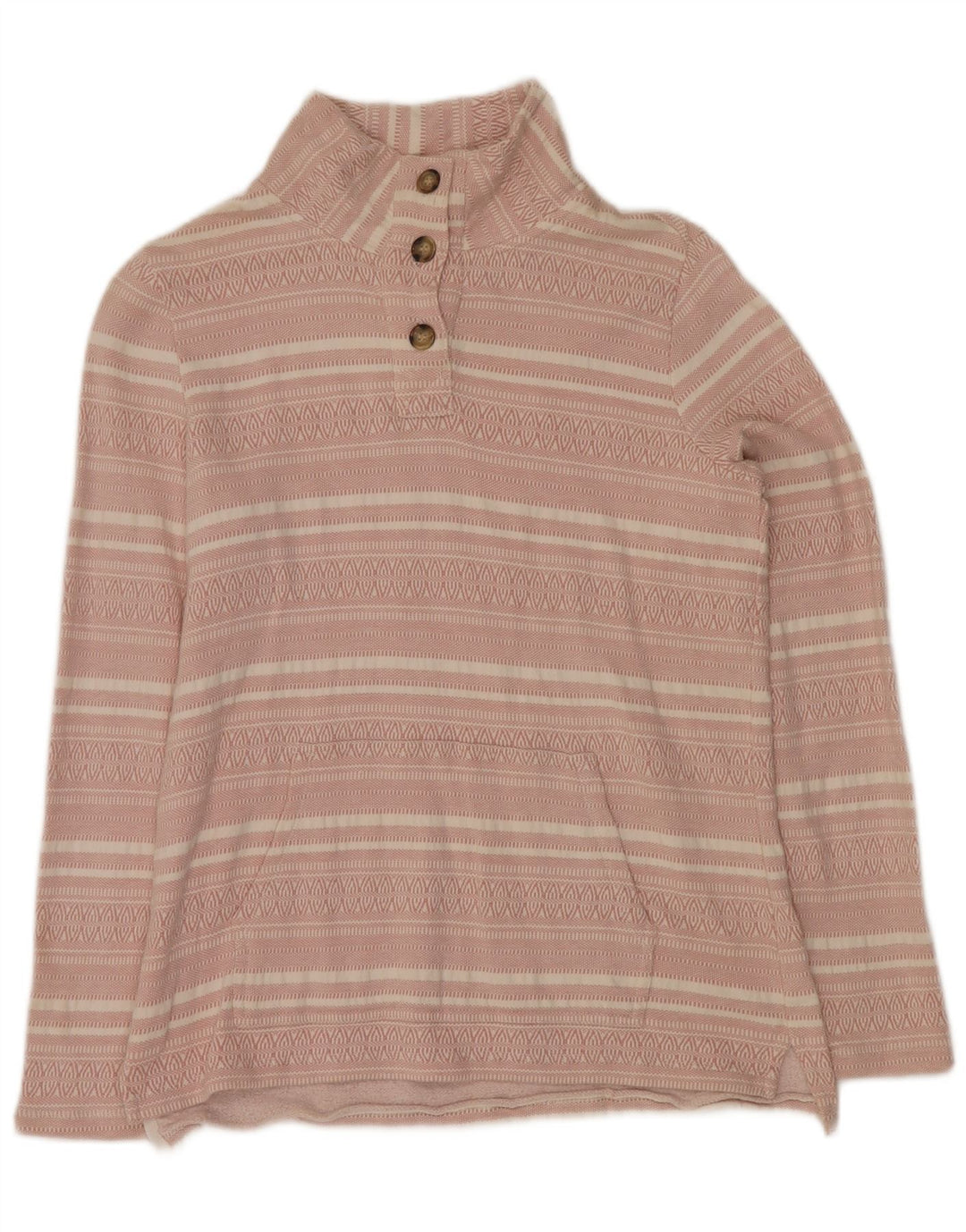 FAT FACE Sweat-shirt surdimensionné pour femme UK 8 Petit rose rayé