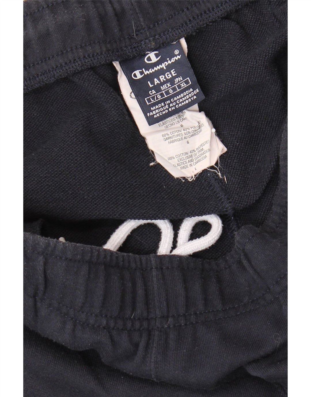 Champion Pantalon De Survêtement Homme Large Bleu Marine Coton