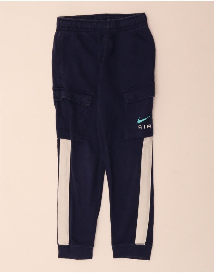 NIKE Pantalon de Survêtement Garçon Joggers 10-11 ans Bleu Marine Moyen