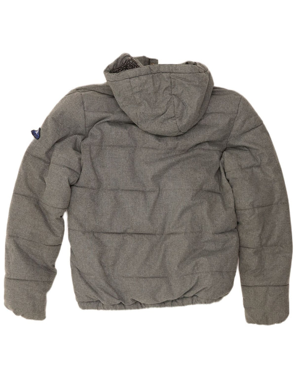 Superdry Veste matelassée à capuche UIK 38 Gris Moyen Polyester