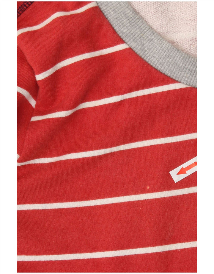 Timberland Sweat-shirt surdimensionné pour femme UK 10 Petit rouge rayé