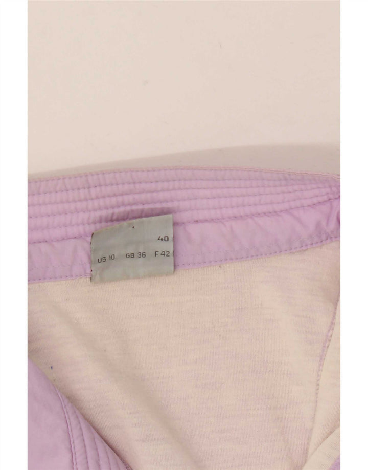 Maser M Veste de survêtement surdimensionnée pour femme US 10 Grand Violet Géométrique