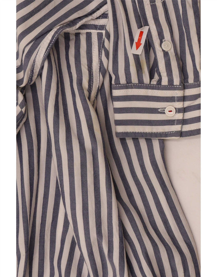 Tommy Hilfiger Chemise Femme UK 10 Petite Rayure Bleue