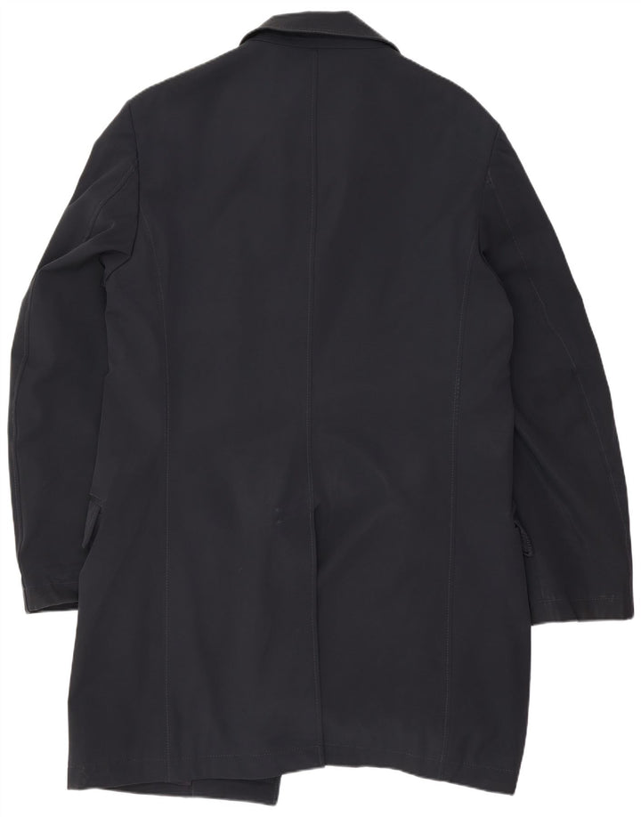Fay Manteau Homme UK 38 Moyen Bleu Marine Polyester Classique