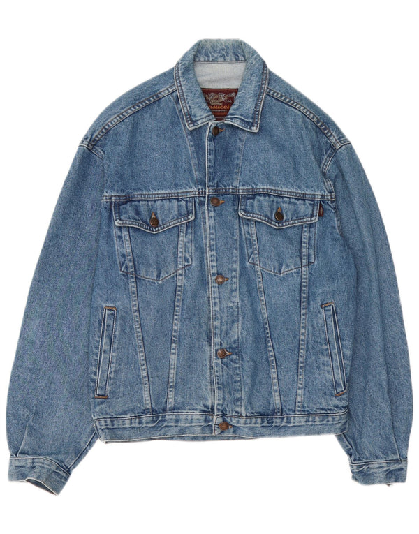 Casucci Veste en jean pour homme UK 38 Bleu moyen Coton