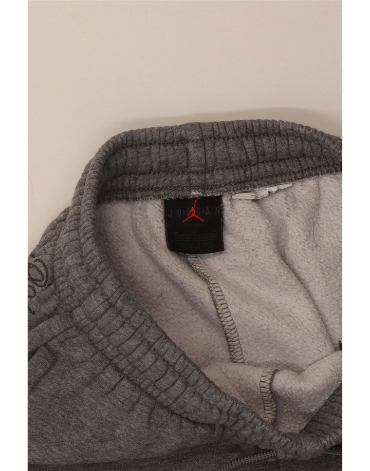 JORDAN Pantalon de Survêtement Garçon Joggers 10-11 ans Gris Moyen Moucheté