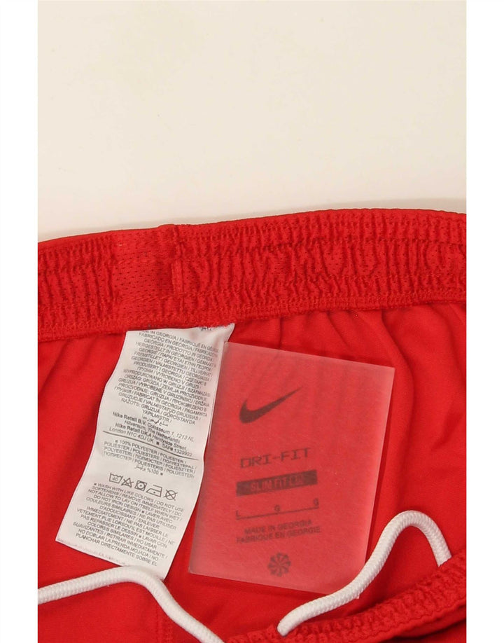 Nike Short de sport Dri Fit Slim pour homme en polyester rouge Taille L