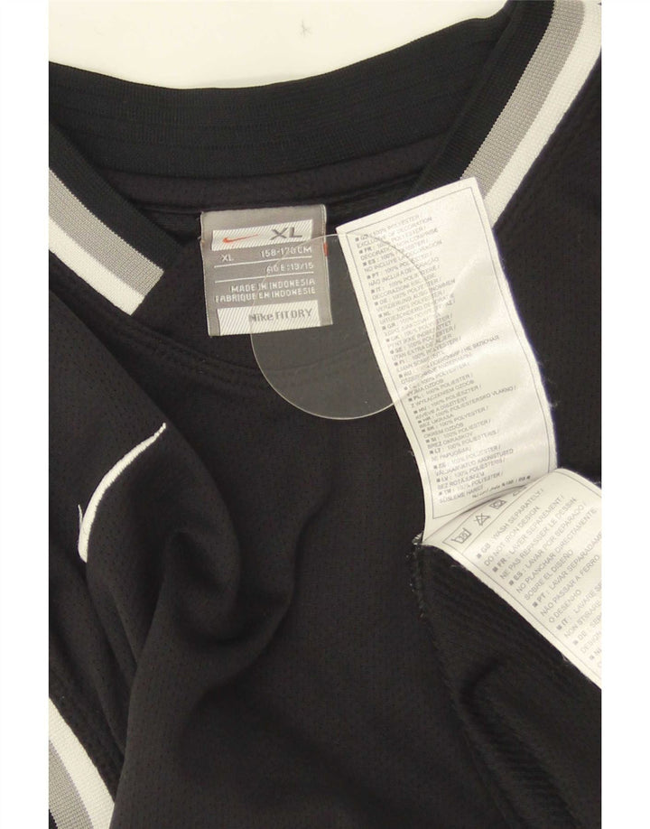 Nike Garçon Débardeur 13-14 ans XL Noir Rayé Polyester