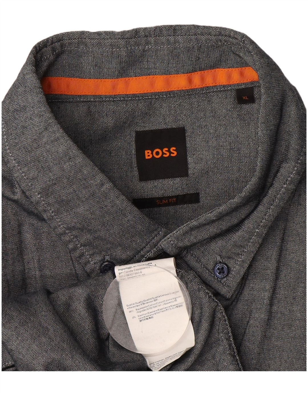 Hugo Boss Chemise Slim Fit XL Gris Coton