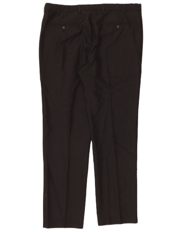 Marks & Spencer Pantalon de costume coupe classique pour homme W40 L33 Noir Polyester