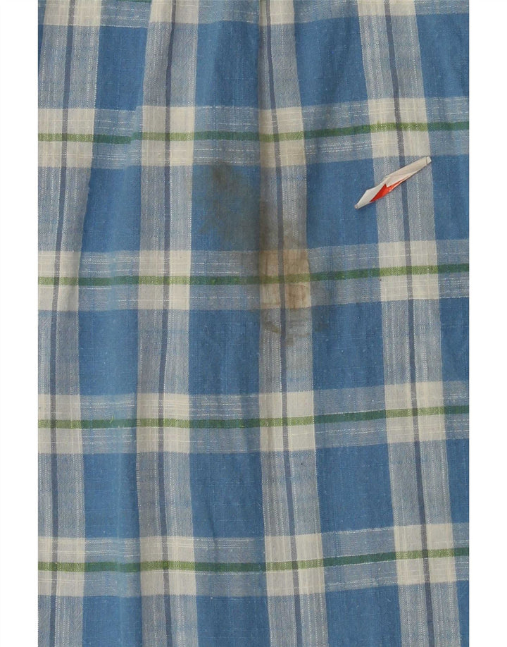 Wrangler Chemise à manches courtes pour homme 2XL en coton à carreaux bleu