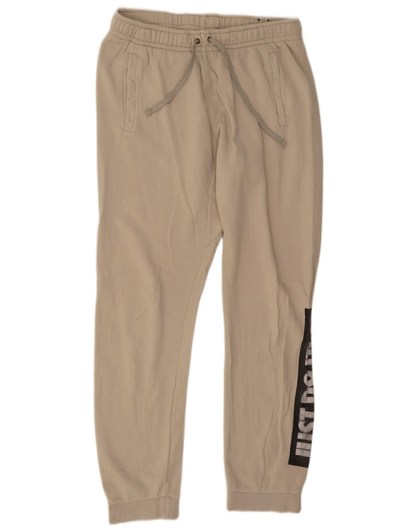 Nike Pantalon de survêtement graphique pour homme en coton beige Taille L