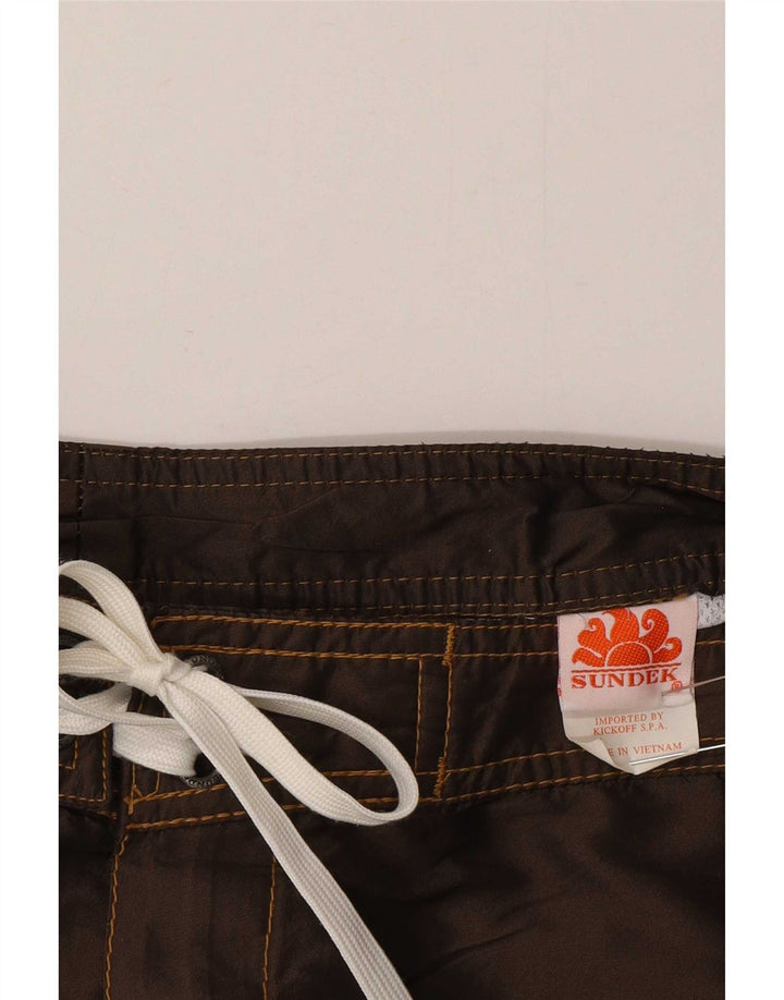 Sundek Short de bain homme polyester marron moyen