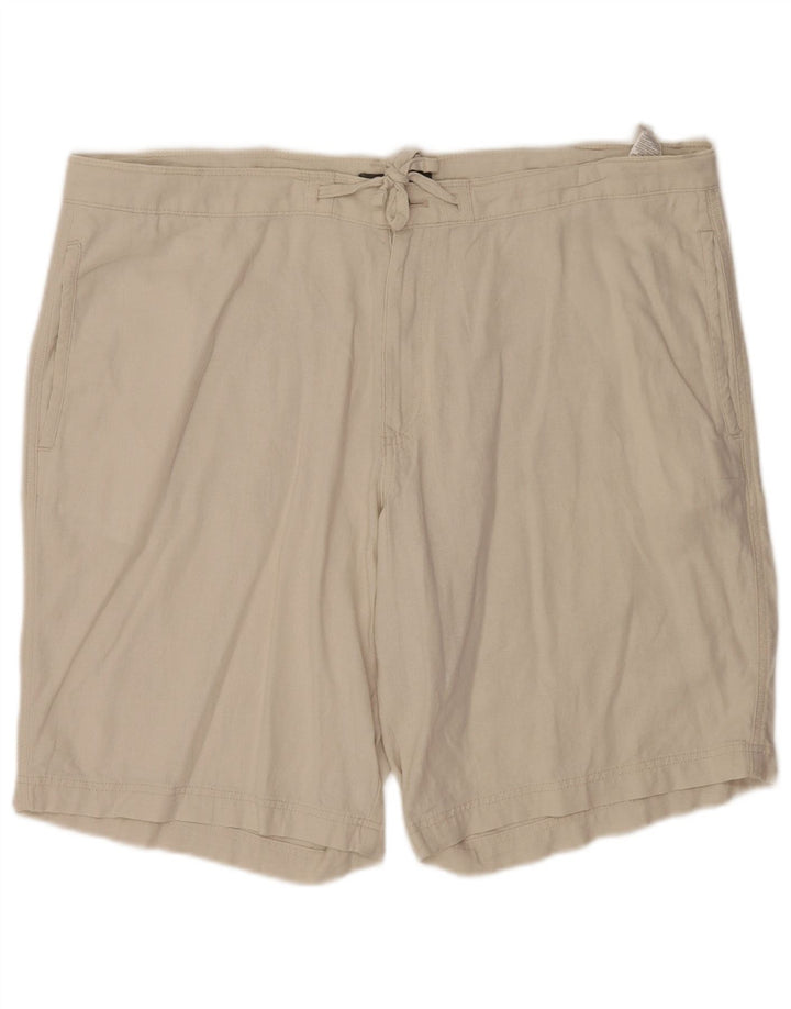 Marks & Spencer Short Chino Homme W42 2XL Beige Lin