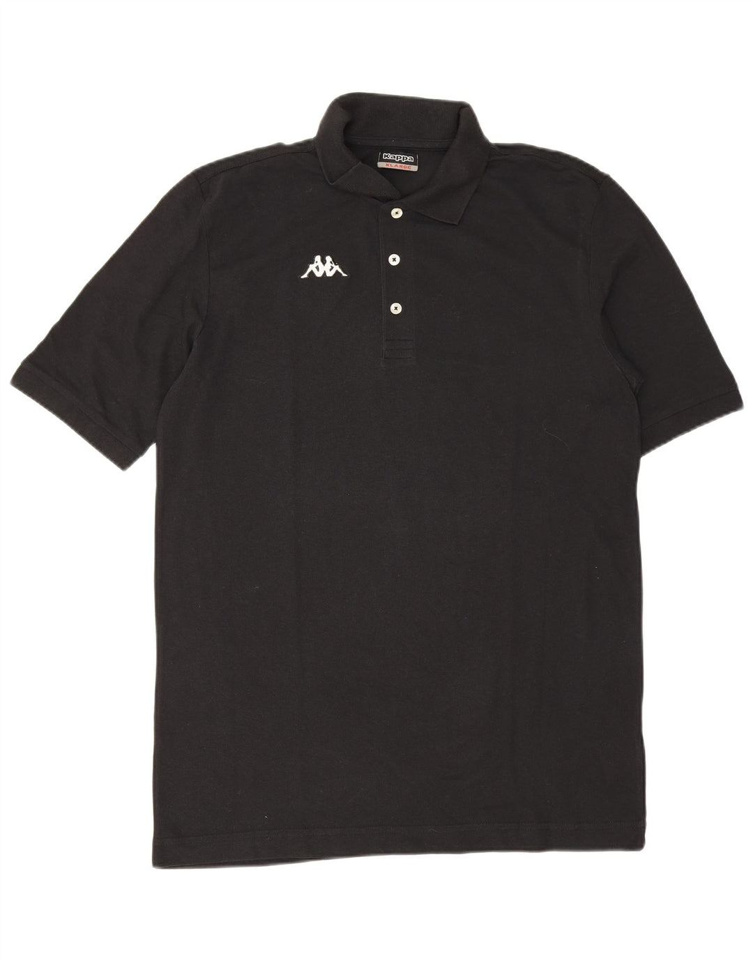 Kappa Polo Homme XL Noir Coton