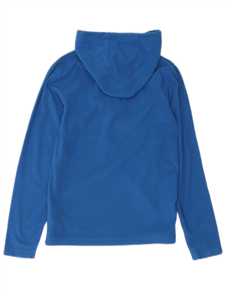 MOUNTAIN WAREHOUSE Pull Polaire à Capuche et Col Zippé pour Garçon 11-12 Ans Bleu