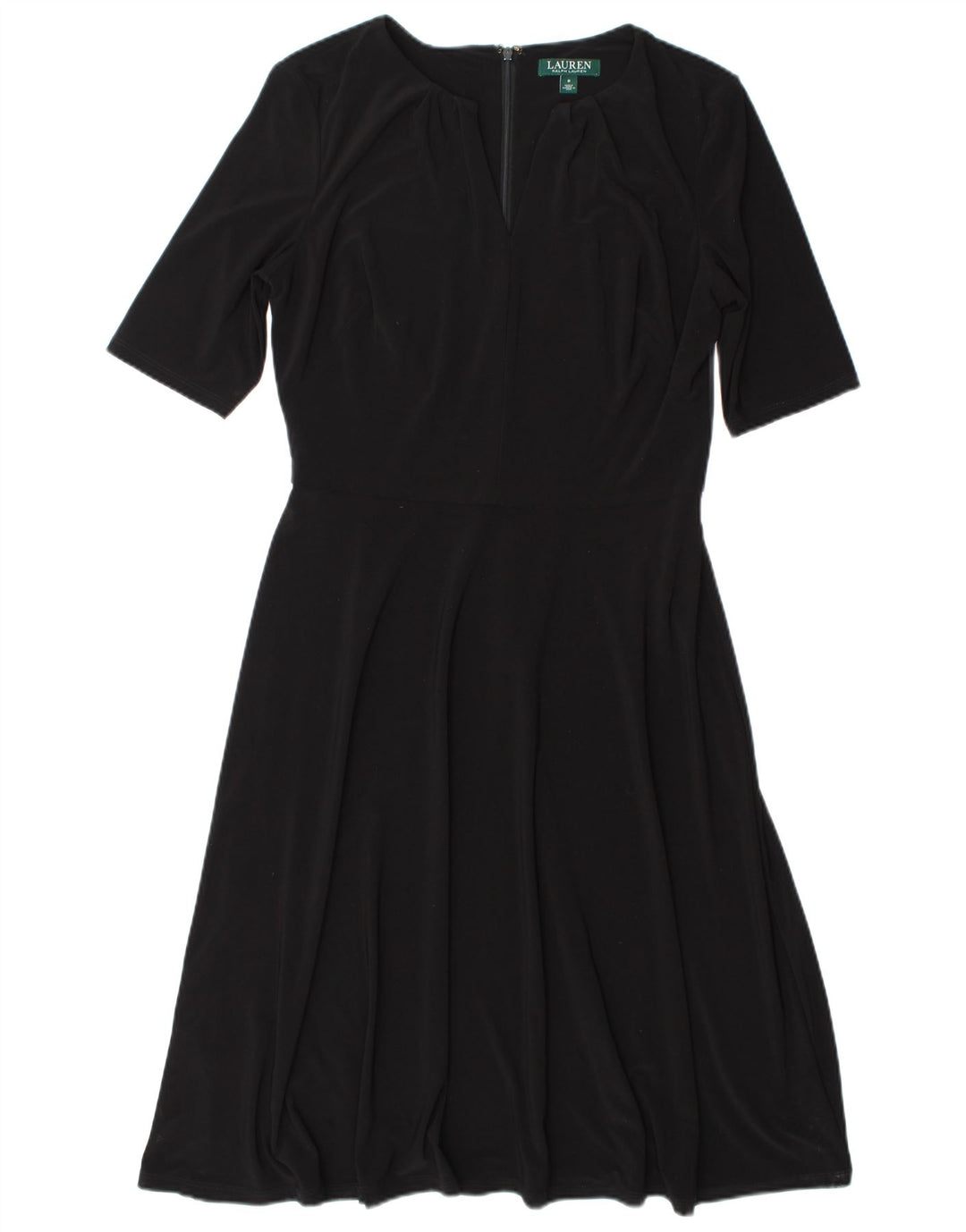 Ralph Lauren Robe trapèze pour femme US 8 Medium Noir Polyester