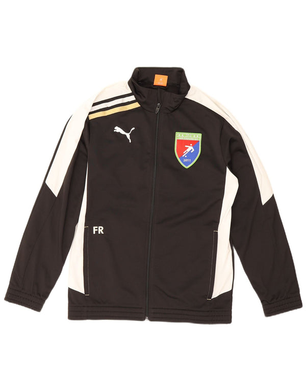 Puma Veste de Survêtement Graphique Garçon 13-14 ans Noir Colorblock