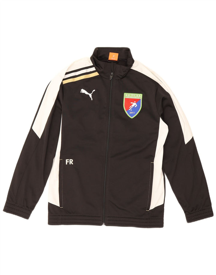 Puma Veste de Survêtement Graphique Garçon 13-14 ans Noir Colorblock